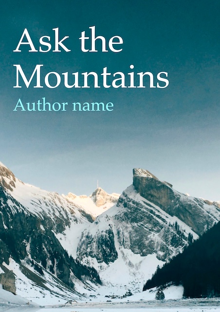 Mountains Book Cover — Book Cover (Portrait) template