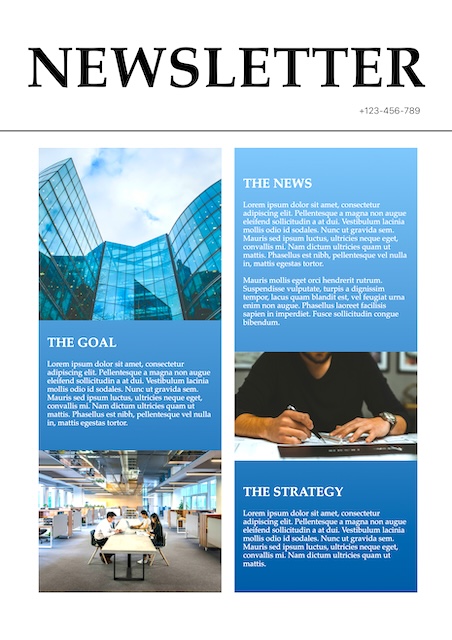 Newsletter Blue — Newsletter template