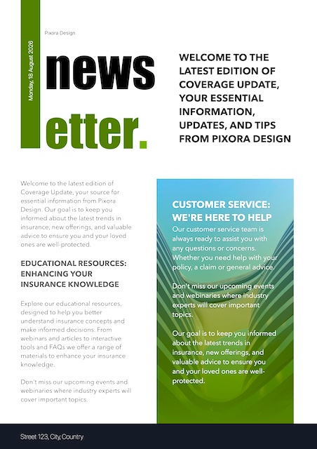 Newsletter Green — Newsletter template