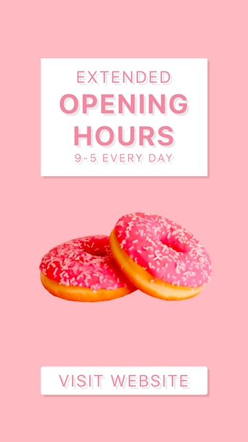 Open Hours Instagram Story — Instagram Story template