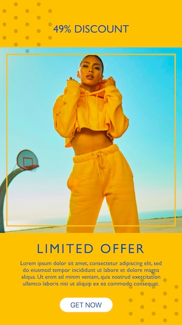 Limited Offer Yellow Instagram Story — Instagram Story template