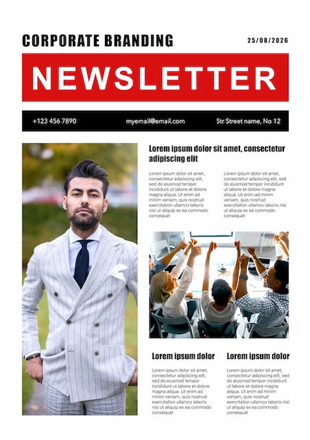 Corporate Newsletter — Newsletter template