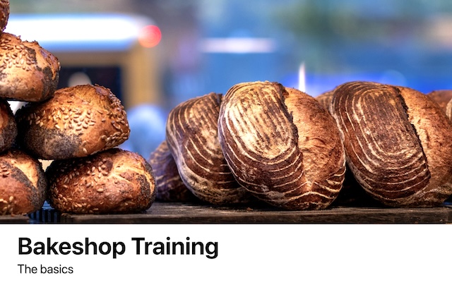 Bakeshop Training Book Cover Landscape — Book Cover (Landscape) template