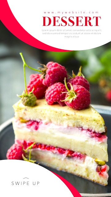 Dessert Instagram Story — Instagram Story template