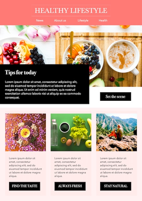 Health Newsletter — Newsletter template