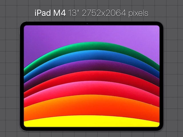 iPad 13 Mockup Landscape — Mockup (Landscape) template