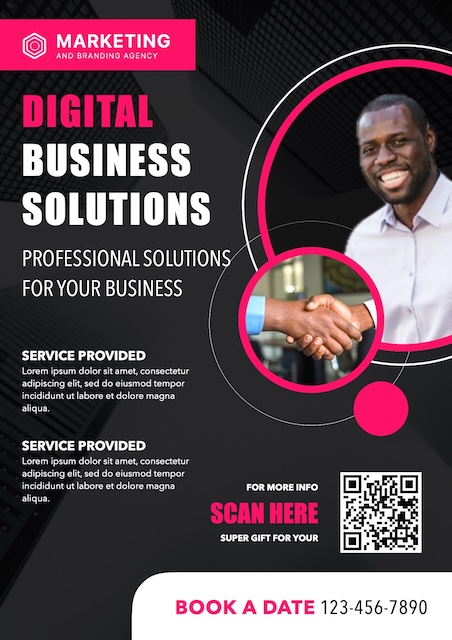 Business Solutions Poster Flyer — Poster template