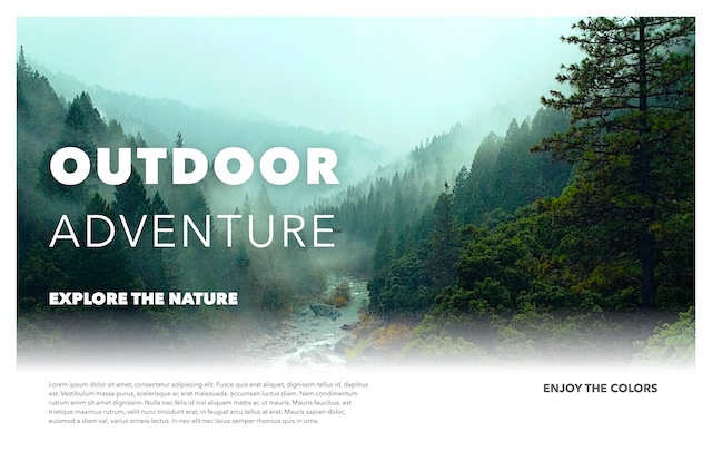 Adventure Book Cover Landscape — Book Cover (Landscape) template