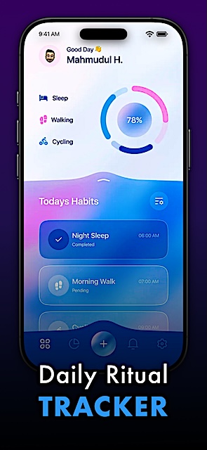 iPhone 6.9 Habits Mockup Portrait — Mockup (Portrait) template