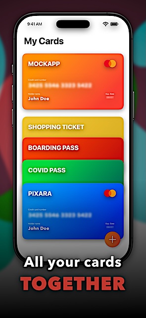 iPhone 6.9 Cards Mockup Portrait — Mockup (Portrait) template