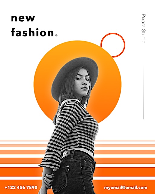 White Fashion Instagram Post — Instagram Post template