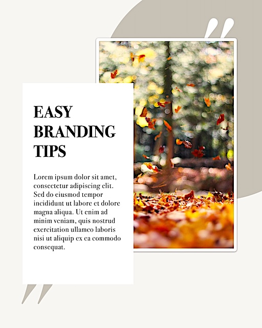 White Branding Instagram Post — Instagram Post template